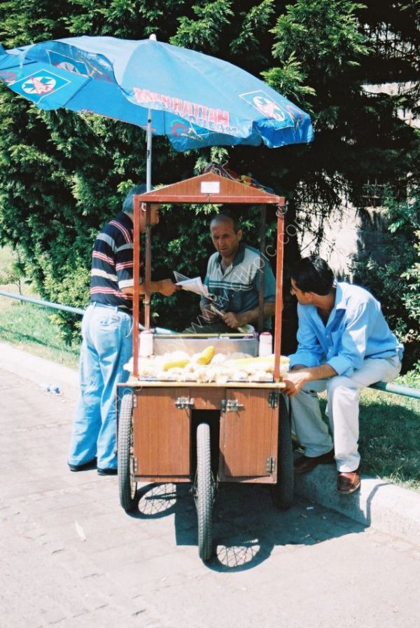 Corn on the Cob Seller, Istanbul, Turkey